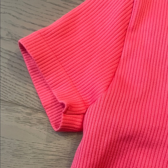 Pink Ribbed T-Shirt - Picture 5 of 5